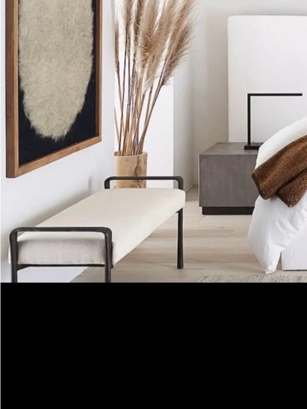 Framed Felt Textile Wall Art (India) large
